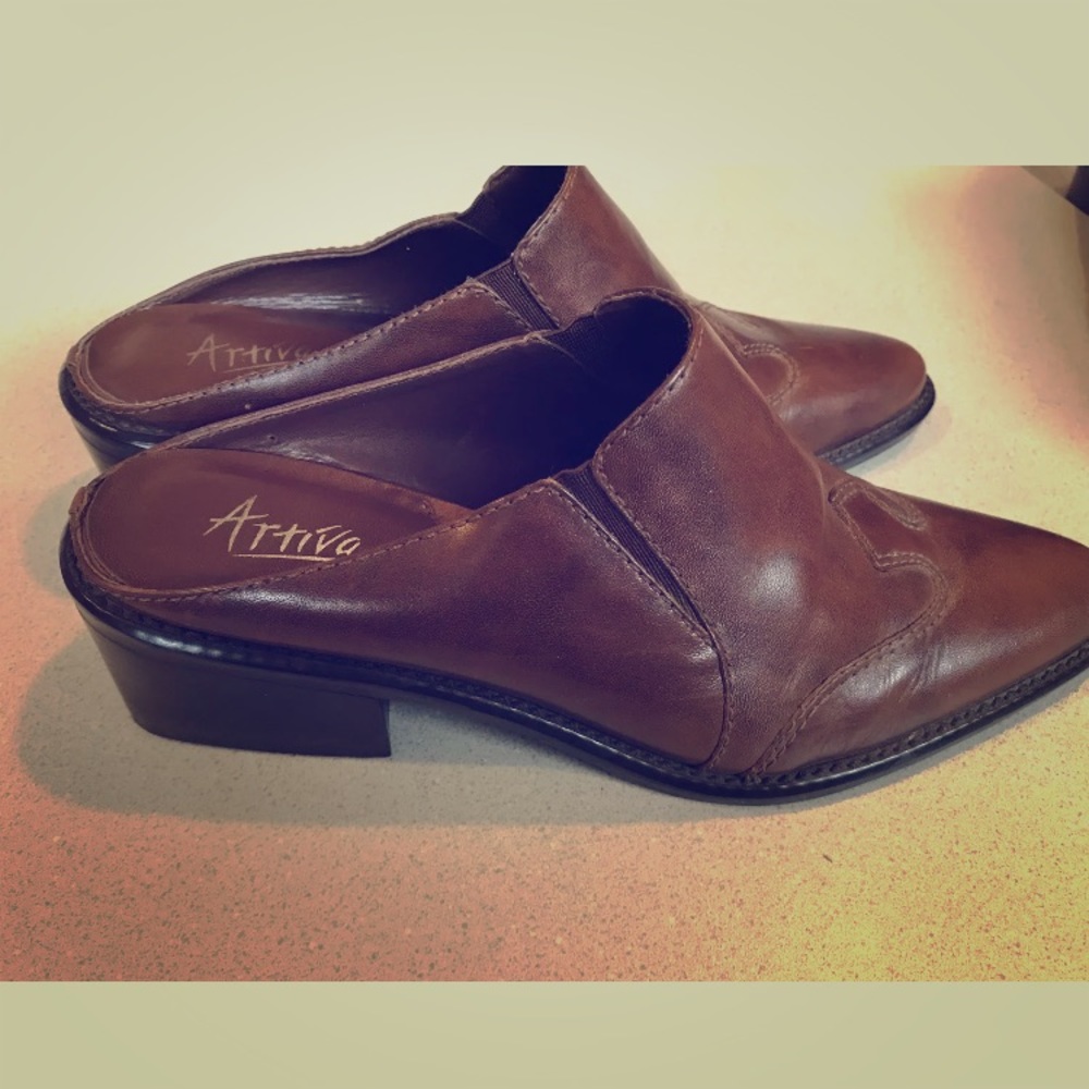 Vintage Mules Ankle Boot Leather 6 Artiva Sabra